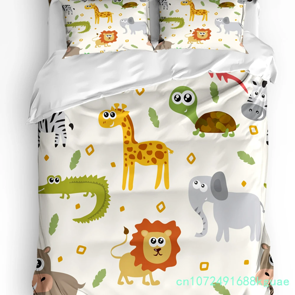 Giraffe Animal Duvet Cover Bed Bedding Set For Double Home Textile Quilt Cover Pillowcases Bedroom Bedding Set (No Sheet)