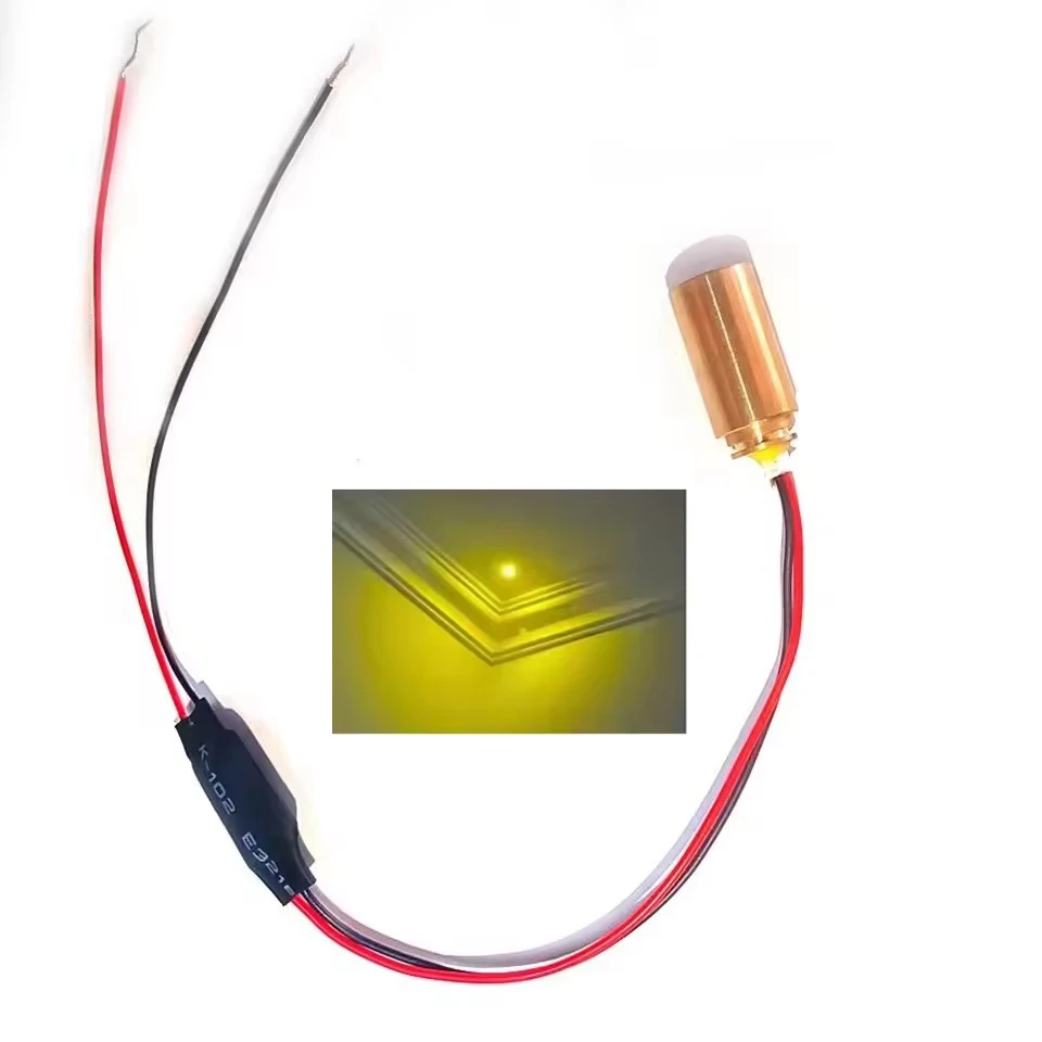with Driver 571nm 30mW 50mW Yellow Dot Laser Module DPSS DIY Stage lighting Woodwork Positioning