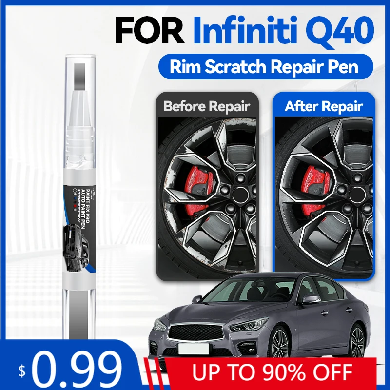 Bolígrafo de pintura para retoques de llantas, bolígrafo de reparación de pintura para coche, para INFINITI Q40 2014-2015, accesorios para reparación de arañazos de pintura, rojo NBA, azul RBP R