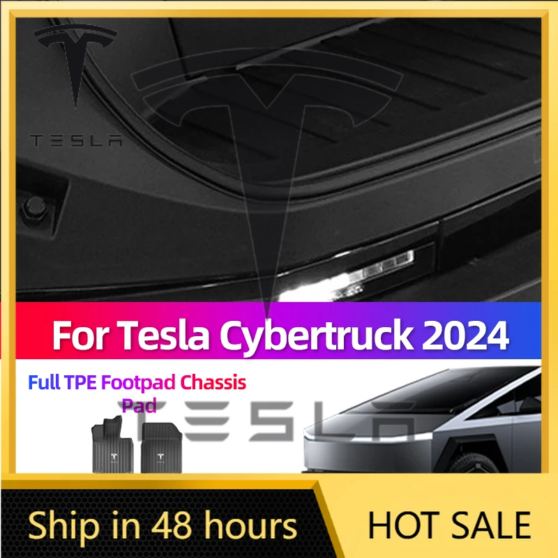 

For Tesla Cybertruck 2024 Car Floor Mat Special Full TPE Floor Mat Car Modification Accessories Tools Car Sticker