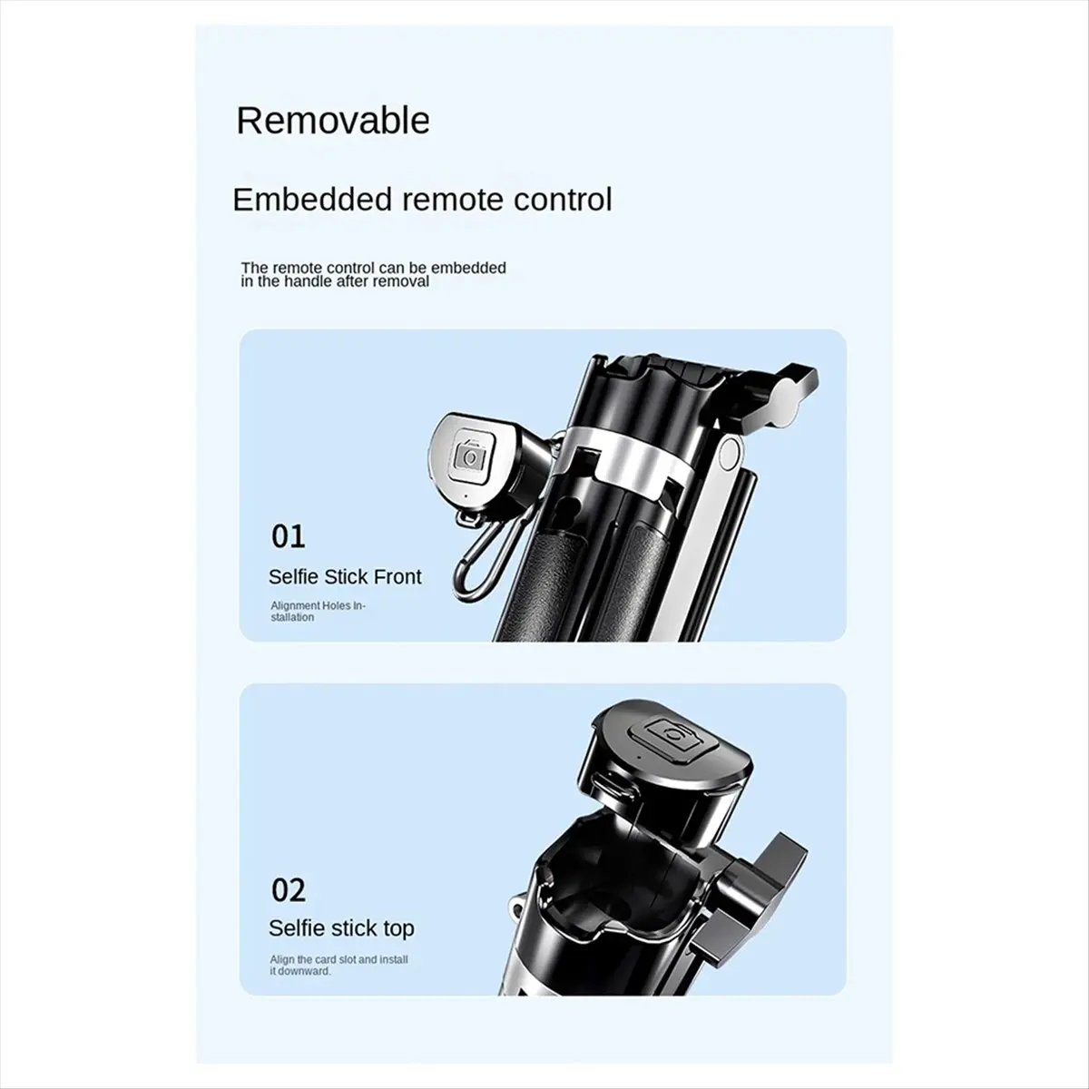 DT81 Portable Retractable Tripod 360° Rotation Selfie Stick with Wireless Remote Control, Selfie Accessories for Travel Sport