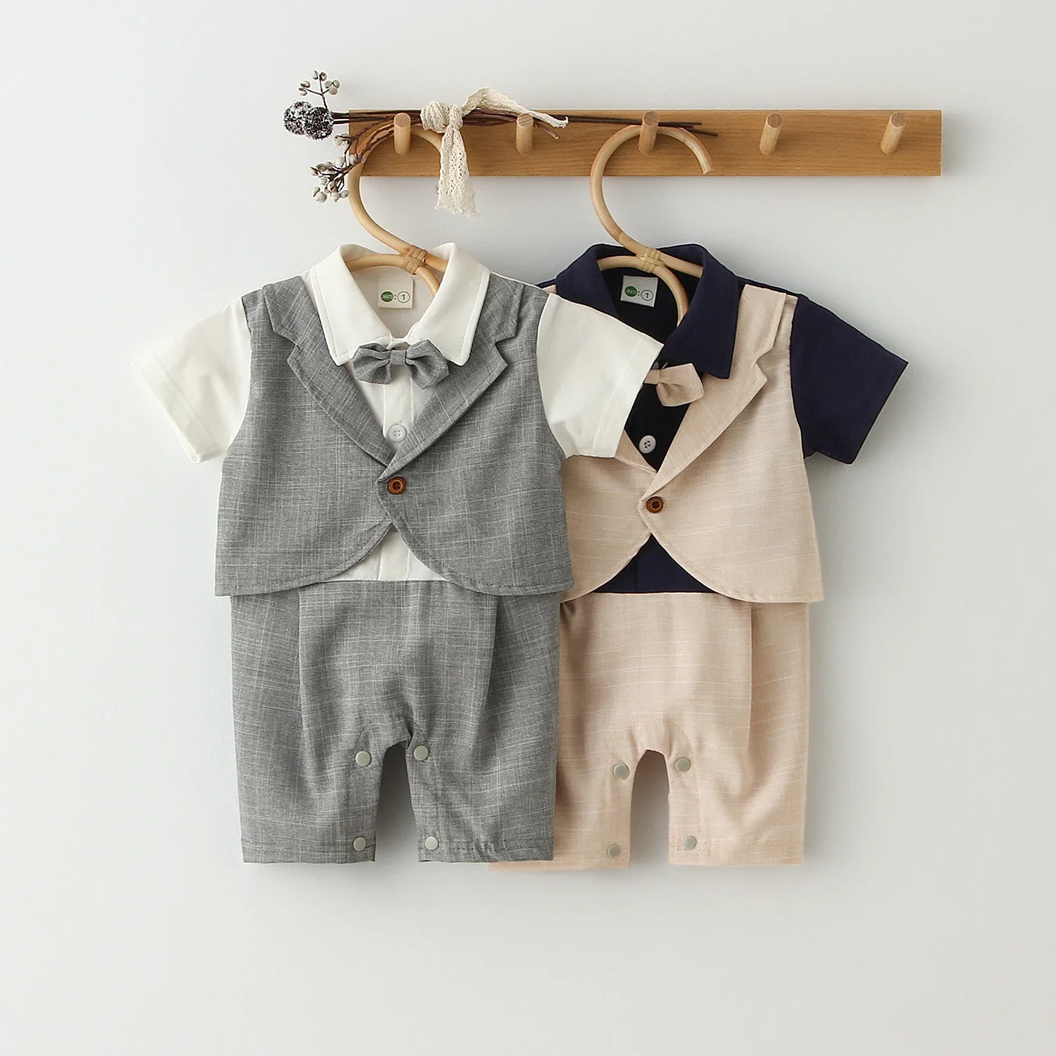 Fashion Baby Boy Rompers Gentlemen Newborn Baby Boy Jumpsuit Baby Boy Clothes ForParty