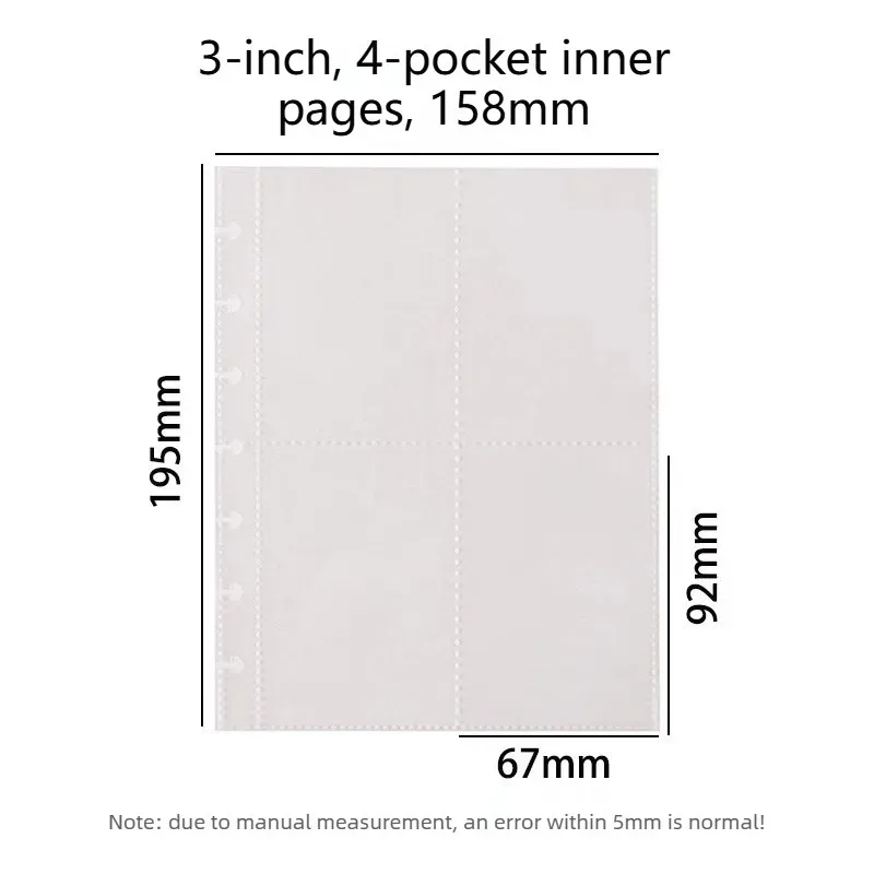 Mushroom Cave Album Transparent Loose Leaf Star Cute Card Book Cartoon Small Card Protection Book