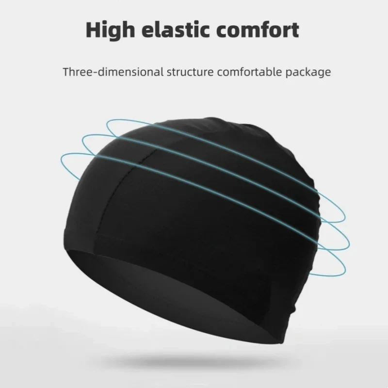 Swimming Cap，High Elasticity，Comfortable and Breathable，Adult universal solid color swim cap image 4
