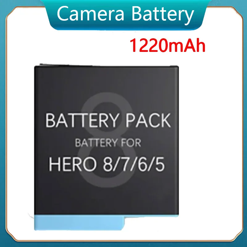 

1220mAh Camera Battery for GoPro Hero 8 7 6 5 Black Battery for Go Pro Hero7 6 Hero5 Black Digital Battery