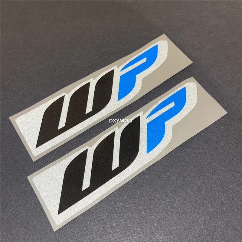 2X Car Styling Vinyl Tape Motorcycle Suspension Shock Sticker Decal for WP 390/690/1090/1190/1290 blue