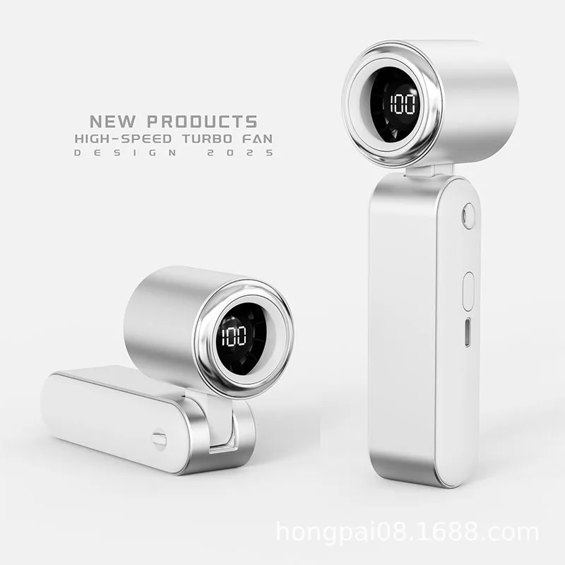 2025 Новый подвесной вентилятор на шею, ленивый безлопастной вентилятор на талии, подвесной USB-дисплей с высокой ветровой мощностью, подвесной маленький вентилятор на шею, трансграничный