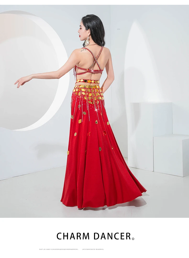 Dance Belly Dance Performance Costumes Multi-Style Encouragement Oriental Dance Performance Costumes Competition Costumes Set