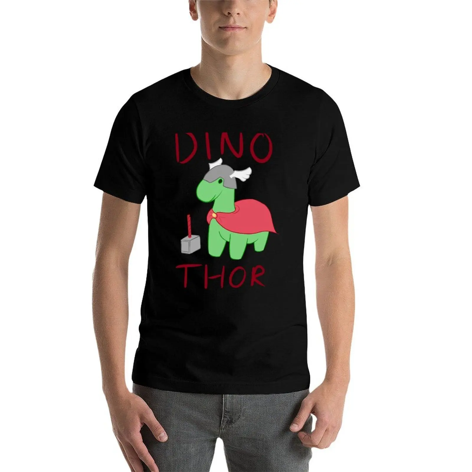 Dino - Thor T-Shirt Soft Durable Cotton T-Shirt view 3
