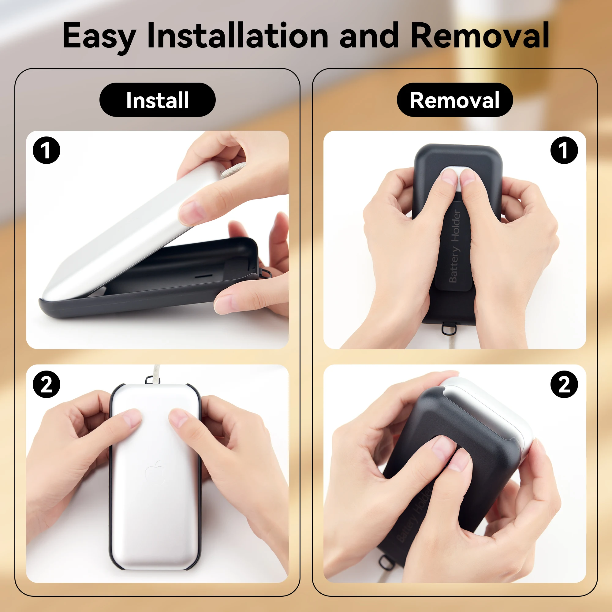 애플 비전 프로 배터리 케이스, 애플 VR 비전 프로 배터리 보호 케이스 커버, 스크래치 방지 비전 프로 배터리 액세서리