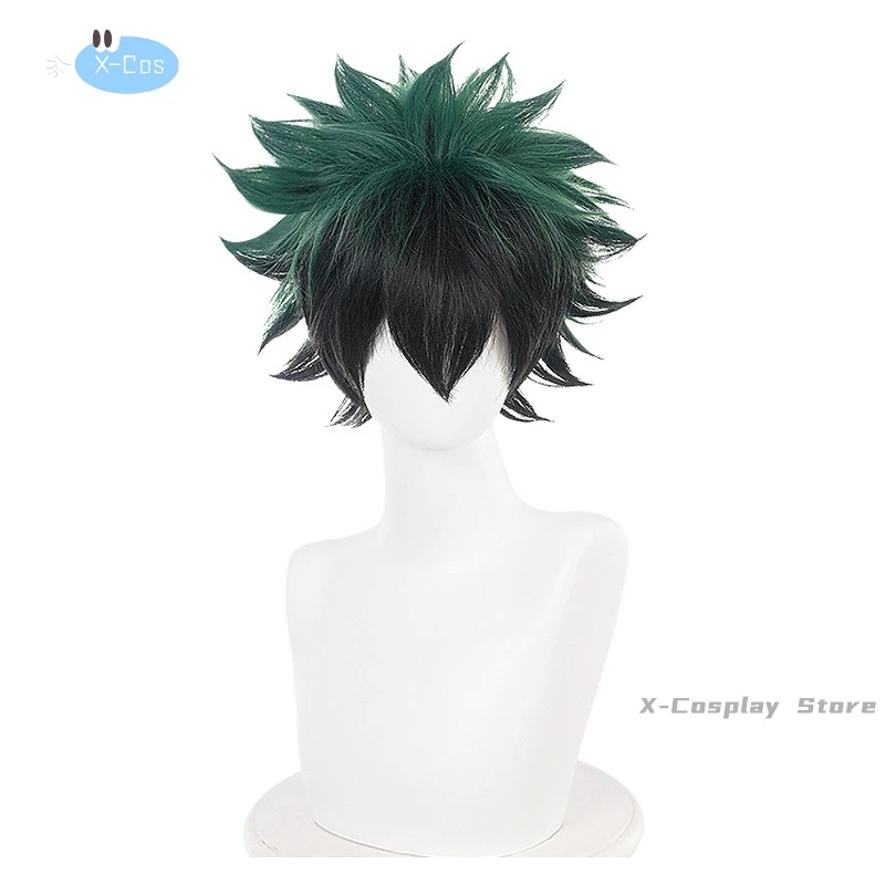 Midoriya Izuku Deku Battle Cosplay Costume Anime My ForeAcademia Bottes Chaussures Perruque Combinaison Ensemble pour Halloween
