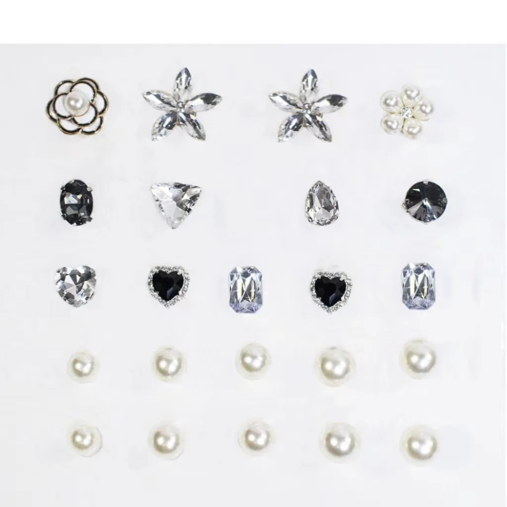 New style crystal diamond shoe buckle detachable for hole clogs charms shoe flower decorative buckle diy accessory girls gifts