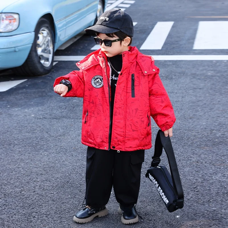 

Утепленная флисовая куртка для мальчиков на осень-зиму: модная, молодежная, водонепроницаемая, с хлопковой подкладкой, для подростков