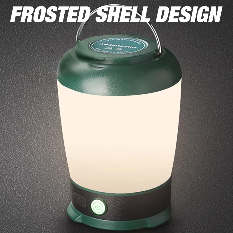 โคมไฟตั้งแคมป์แบบย้อนยุคไฟฉายกลางแจ้งโคมไฟทำงานฉุกเฉินโคมไฟตกปลาเต็นท์วินเทจโคมไฟในสวนแบบชาร์จไฟได้