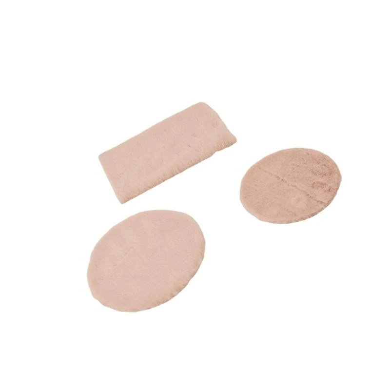 

Miniature Plush Rug 1/12 Doll House Accessory Soft Decorative Carpet Scene Decors 15UB