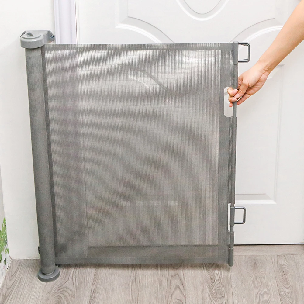 Obrázek 6: Zatažitelný bezpečnosti bariéra pro miminka a psů prodloužení a roll-up cm/cm black/gray/white