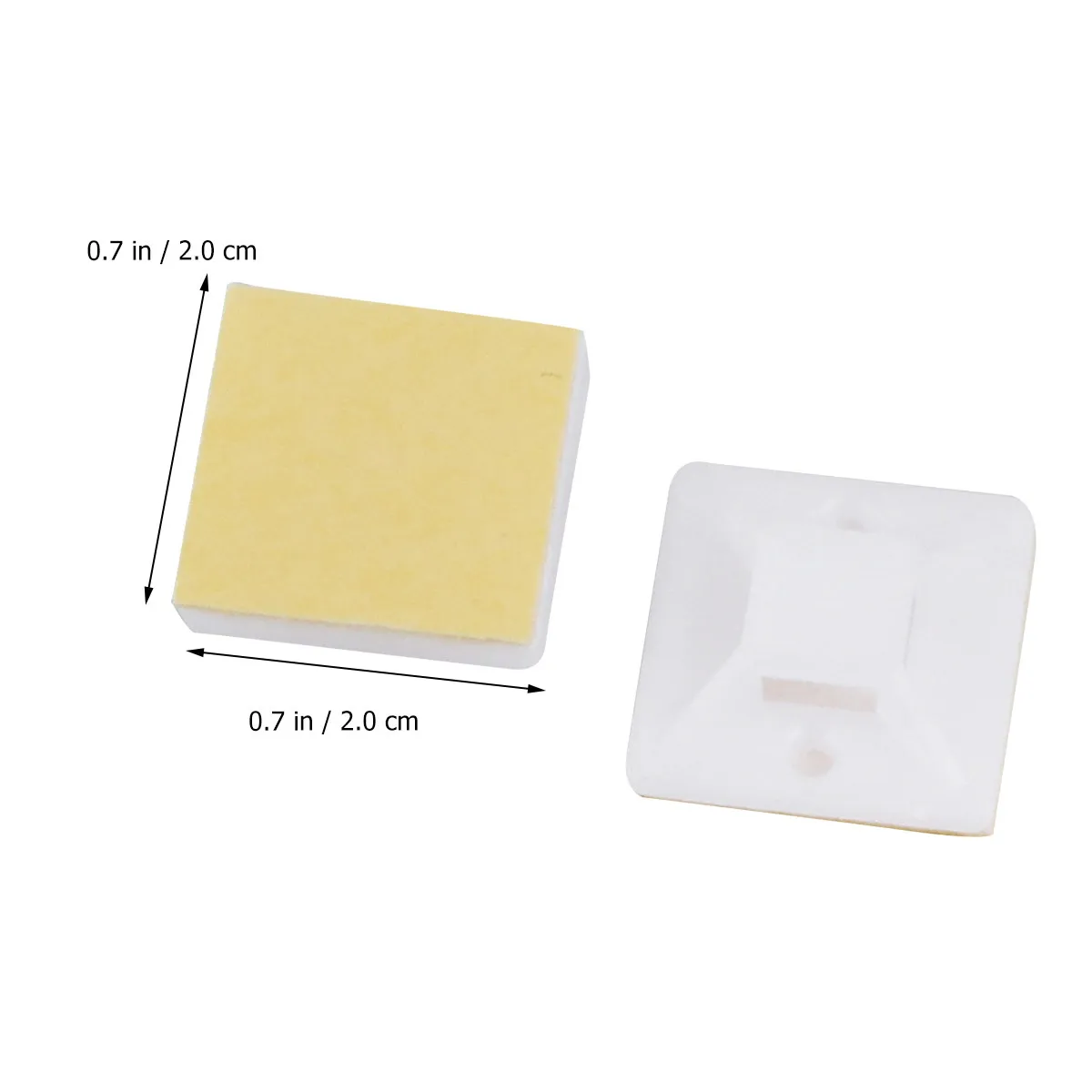 Zip Tie Adhesive Mounts Self Adhesive Cable Tie Holders White Wire Organizer for Home Office Car Cable Management