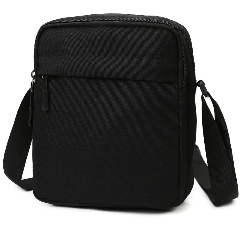 Bolso de hombro de tela Oxford para hombre, bolsa de mensajero pequeña, bolso de teléfono móvil Simple informal, bolso cruzado con solapa,