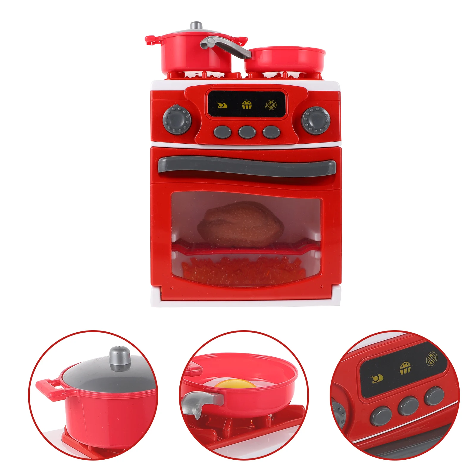Grand poêle d'éclairage et de musique, jouet de cuisine pour tout-petits, jouets de cuisine en plastique