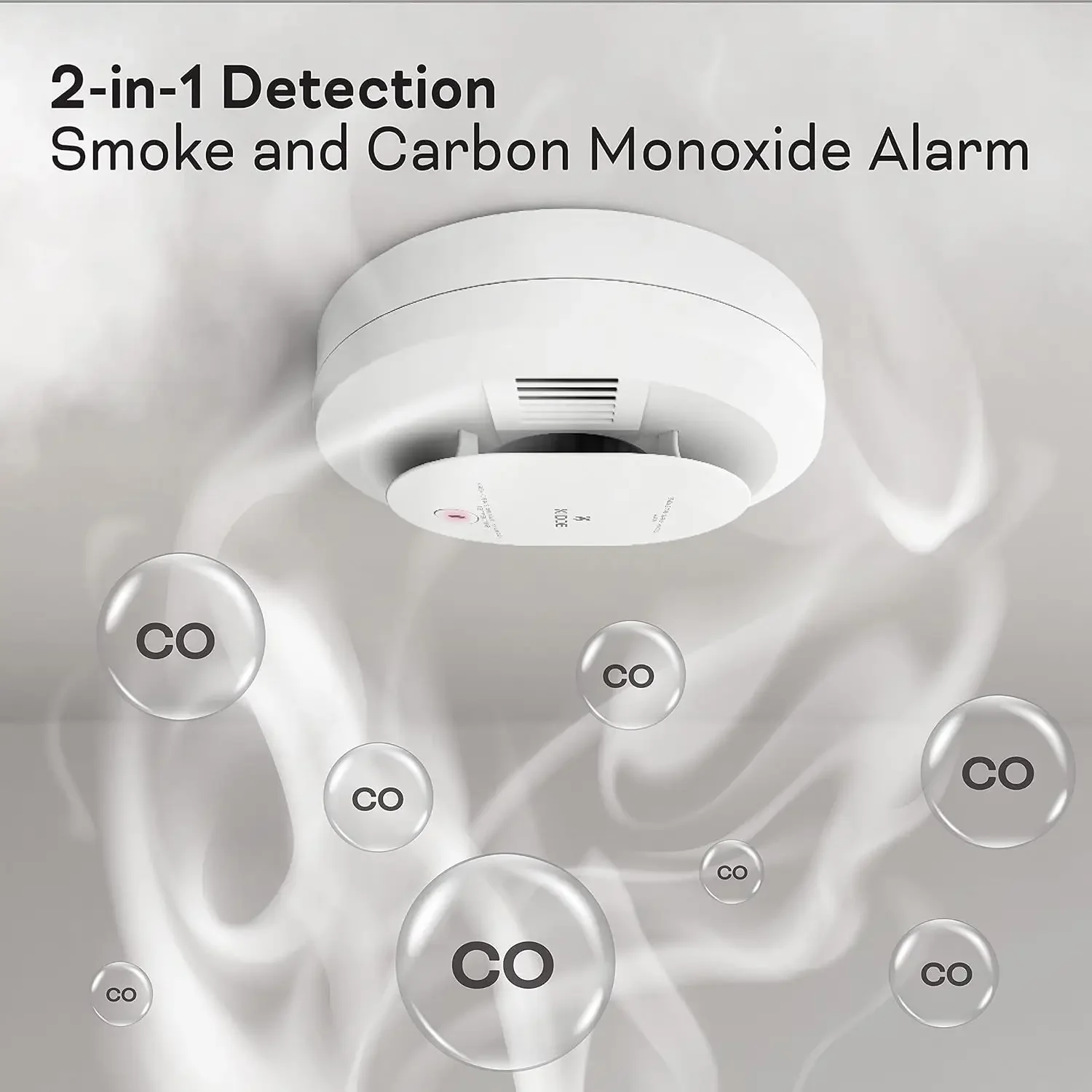 Hardwired Smoke & Carbon Monoxide Detector, AA Battery Backup, Interconnectabl