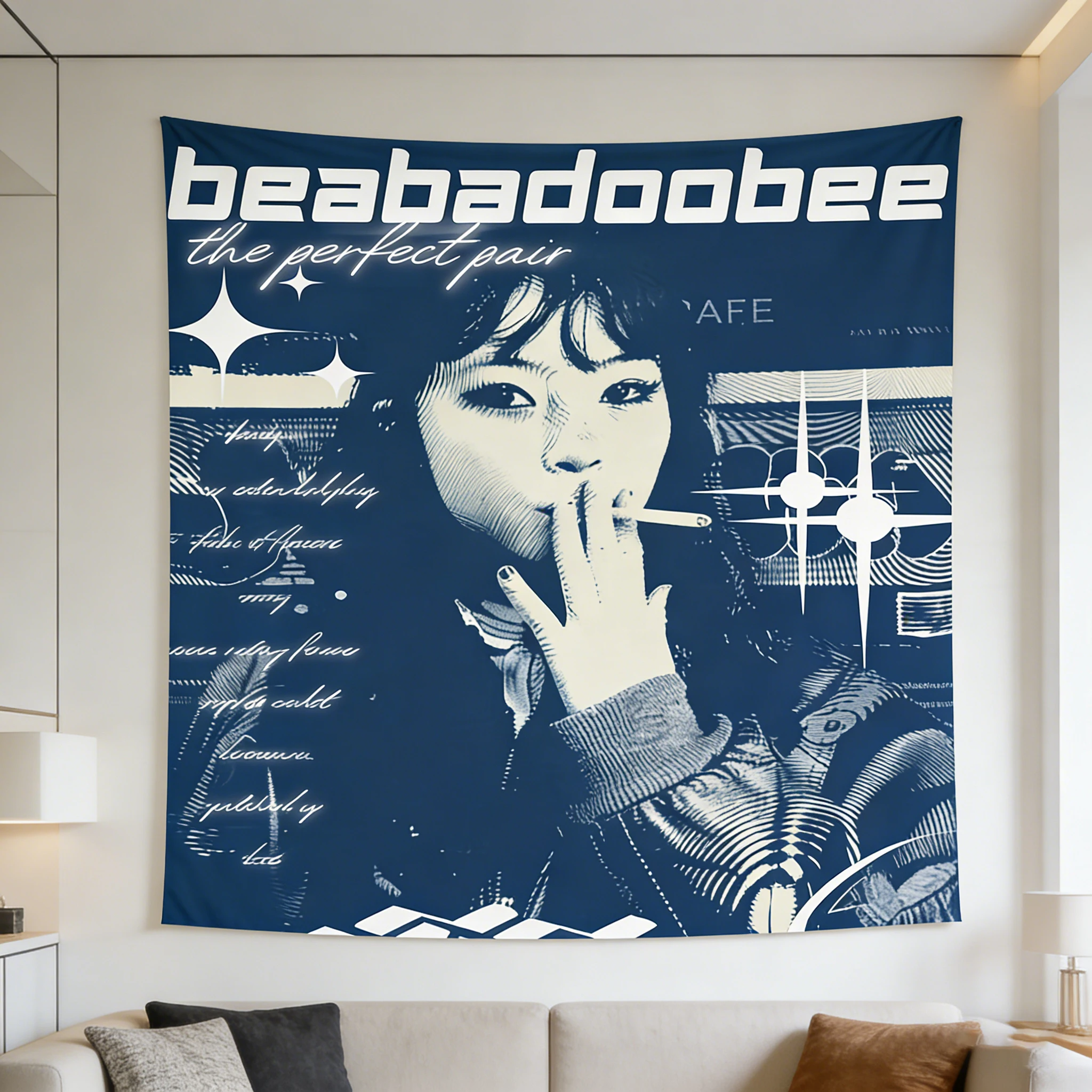 1PC Beabadoobee Tapestry Vintage Poster Tapestry Hip-hopRap Music Banner Tapestry Suitable For Bedroom Dormitory Little Tavern