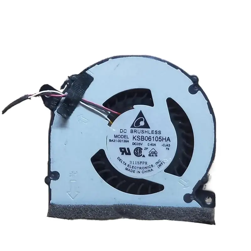 Ventilador de refrigeración de cpu original para SAMSUNG NP530U4E 530U4E-EG1 530U4E-A01 535U4E 540U4E BA31-00139A KSB06105HA-CJ43 DC5V enfriador de 3 cables