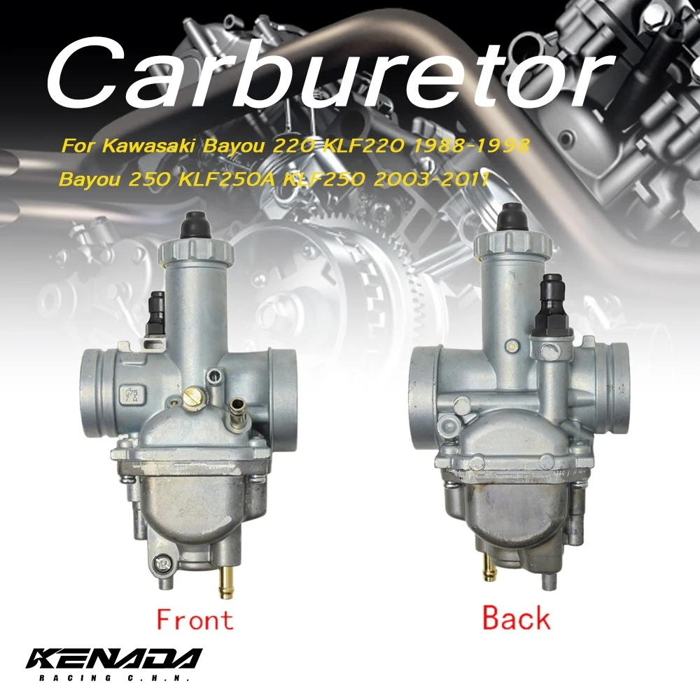 KENADA RACING ATV Carburetor For Bayou 220 KLF220 1988-1998 Bayou 250 KLF250A 2003-2011 Off-Road Vehicle