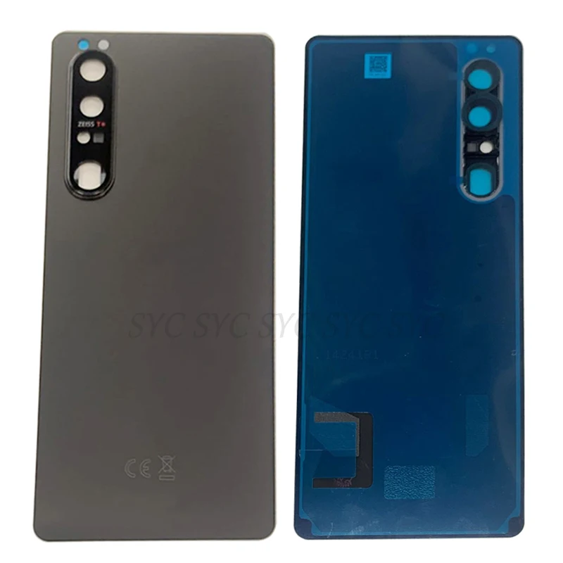 Original Rear Door Battery Cover Housing Case For Sony Xperia 1 III Back Cover with Camera Frame Lens Logo Repair Parts