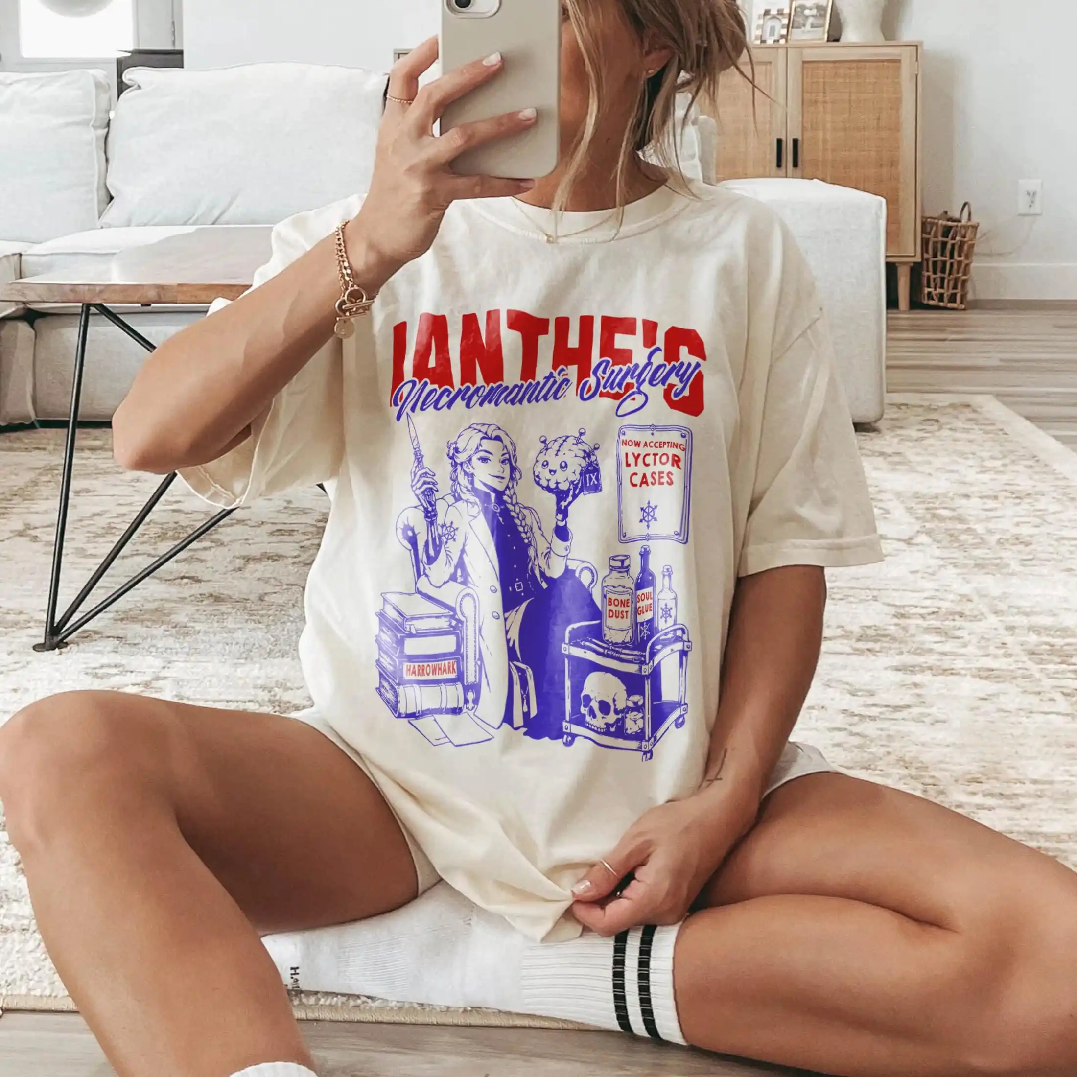 IANTHE'S NECROMANTIC SURGERY, The Locked Tomb Series, Tamsyn Muir,Ninth House, Harrowhark Gift Tee T-shirt