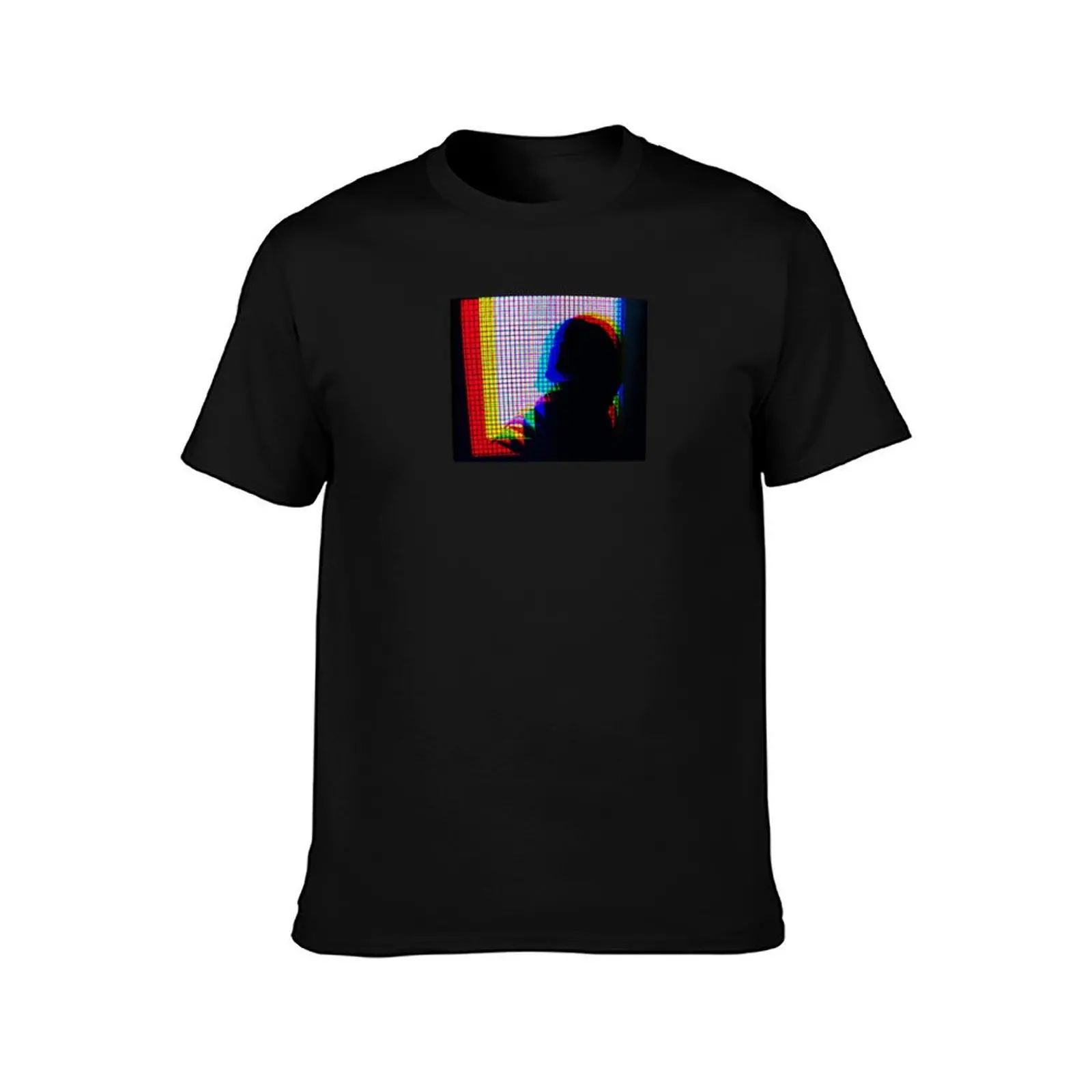 The girl and the glitch T-Shirt Vintage Print Crew Neck Tee