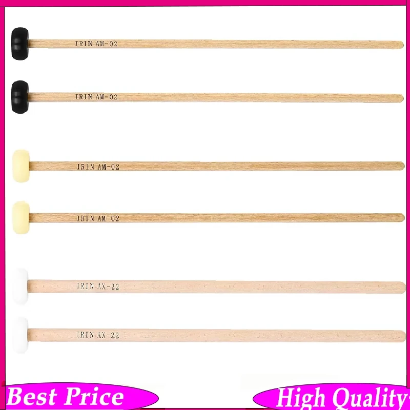 IRIN 1 Pair Nylon Tip Jazz Drumsticks – Multi-Purpose Lightweight Sticks for Snare, Practice Pads, Cymbals & Percussion Kits