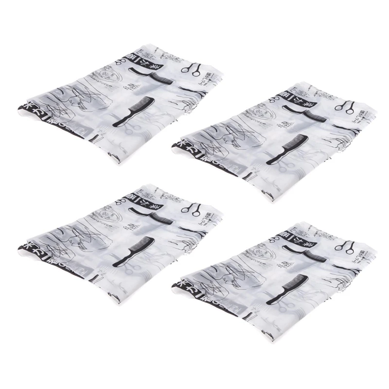 

4X Adult Salon Barber Gown Cape Hairdressing Hairdresser Hair Cutting Cloth Black