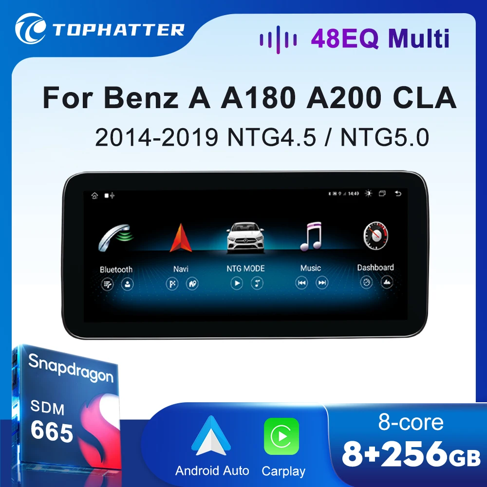 

Car Radio For Mercedes Benz A Class W176 GLA X156 CLA C117 Wireless CarPlay Android Auto Multimedia Player Head Unit Screen GPS