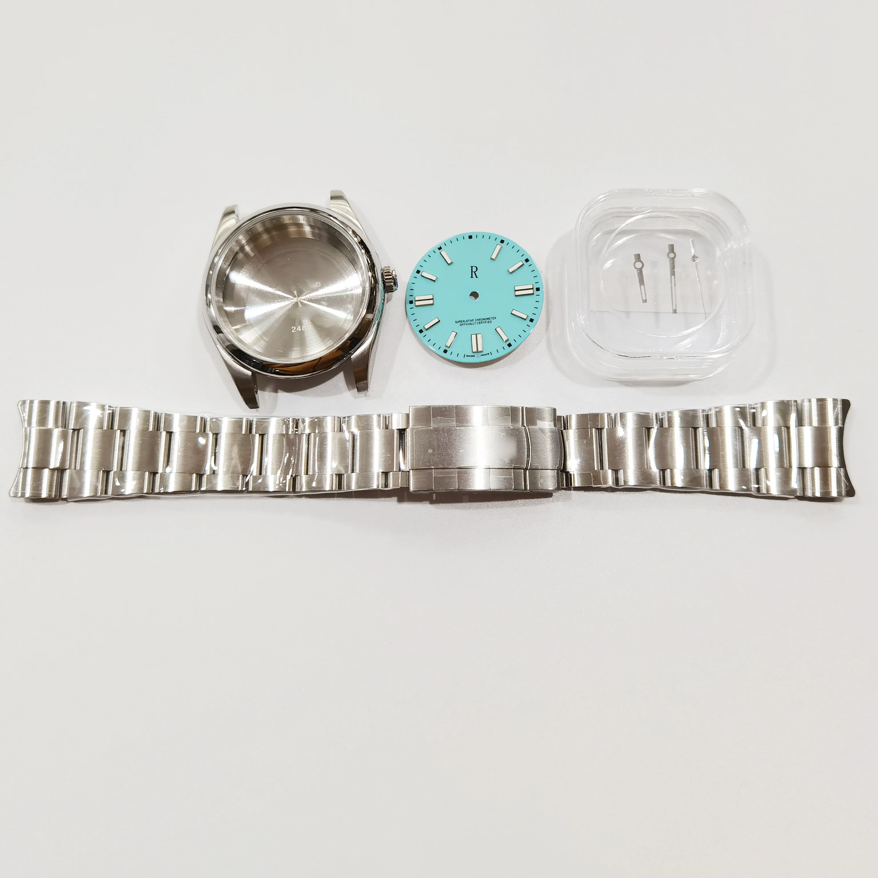 41mm Oy-ster İzle Vaka kiti Yüksek Kaliteli 904L Paslanmaz Çelik Saat Aksesuarları Kılıf OP 1 için Fit VR3230 hareketi