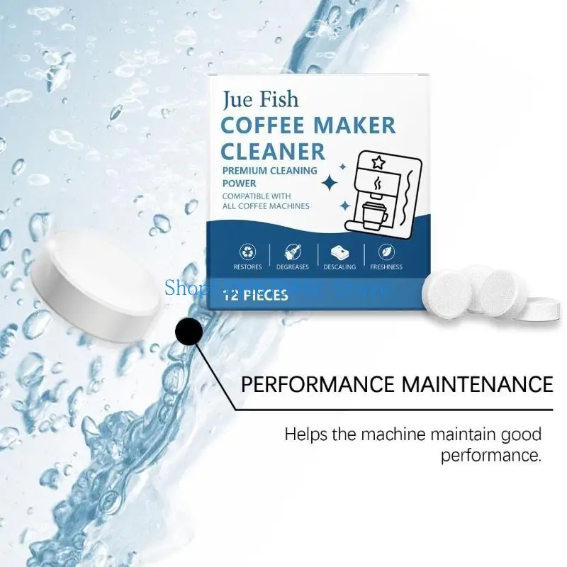 652F Coffee Machine Cleaner Descaler Tablets - 24 Count, suitable for all major brands of coffee machines Maker Descaling &