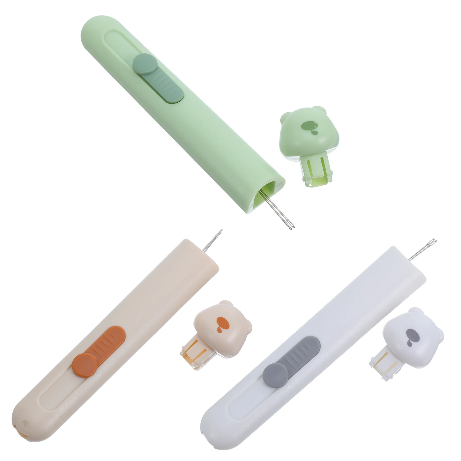 

3pcs Portable Sewing Tool Set Needle Threader Precision Seam Ripper For Hand Embroidery Cross Stitch Quilting Crafts Travel Diy