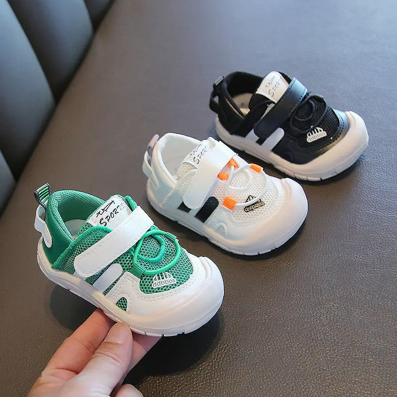 New spring and autumn baby toddler shoes for men and women, non-slip soft sole functional shoes, baby anti-fall shoes