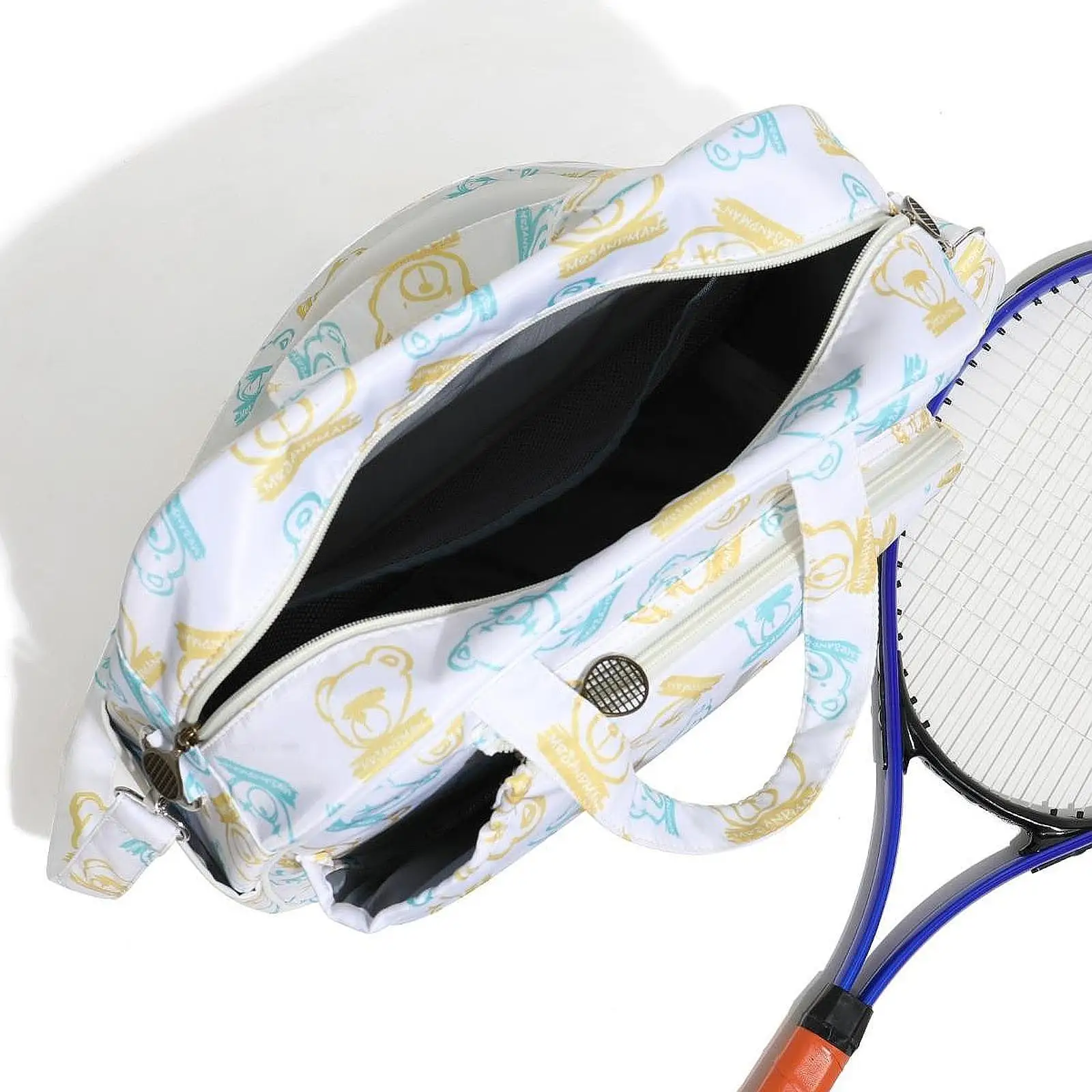 

Tennis Bag Carrying Bag Racket Cover Organizer Smooth Zipper Tennis Tote Bag
