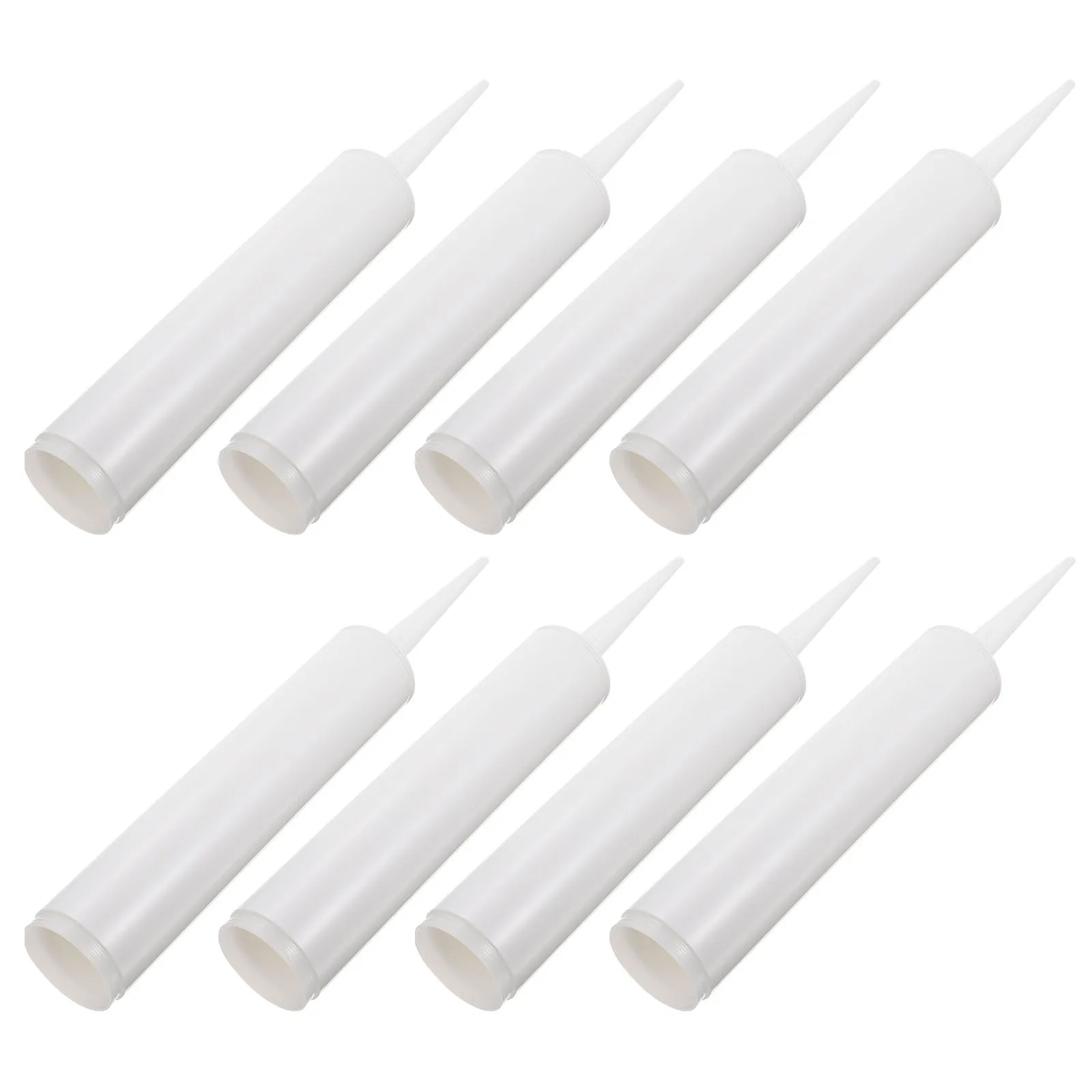 

8 set Glass Glue Empty Tube Refillable Sealant Caulking Tube For Cracks Tiles Repairing Plastic Caulk Bottle Dispenser Power