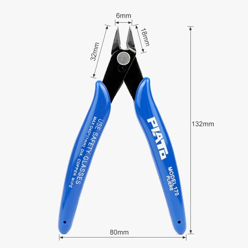 1PC 170 Wishful Clamp DIY Electronic Diagonal Pliers Side Cutting Nippers Wire Cutter 3D printer parts Hand Tools