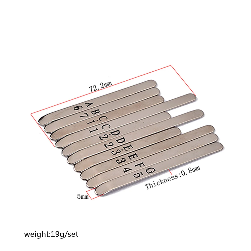 

1Set Xa59 Steel Keys for 10 Note Kalimba Thumb Piano Durable Metal Musical Key Lightweight Easy to Carry Steel Key