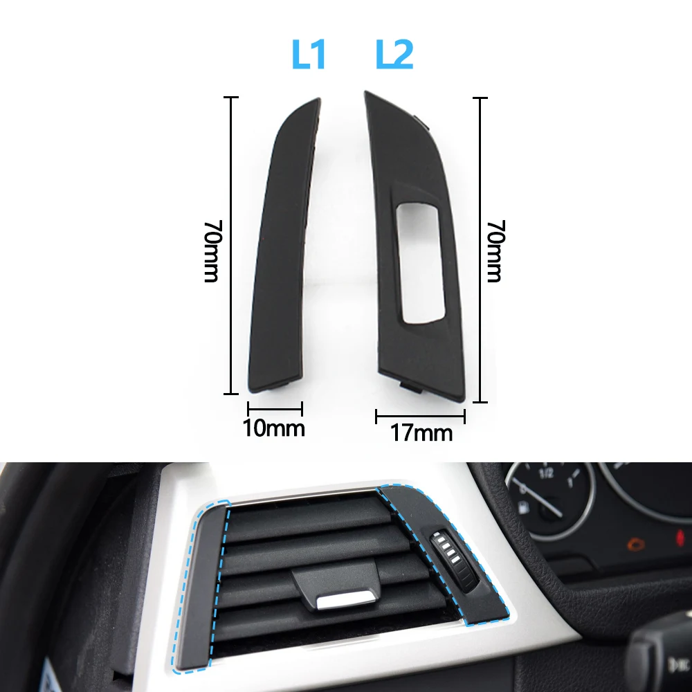 ตะแกรงช่องระบายอากาศด้านหน้าสำหรับ BMW ซีรีส์ 3 4 รุ่น F30 F31 F32 F33 F34 F35 F36 - ช่องระบายอากาศด้านซ้ายกลาง