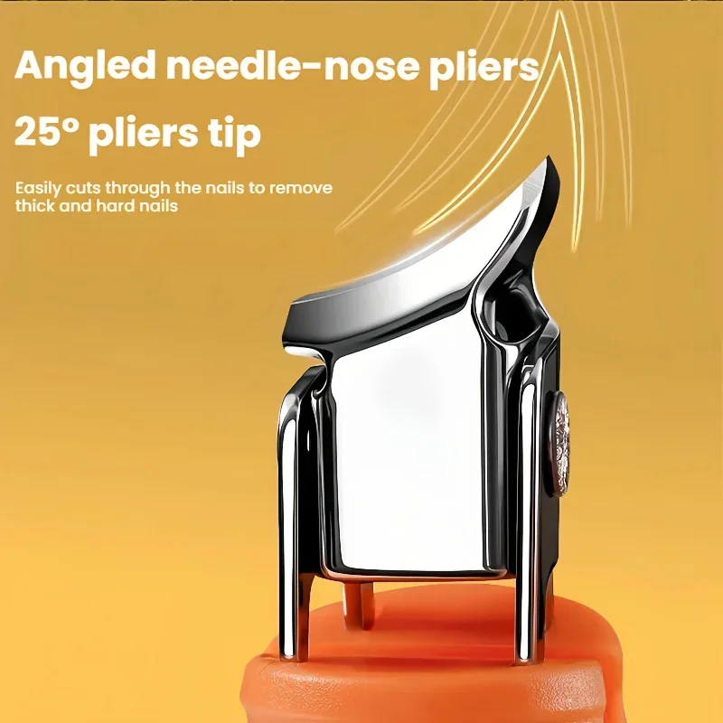 Professional Stainless Steel Slanted Nail Clippers with Large Opening  Angled Blades Hypoallergenic Portable Nail Clippers