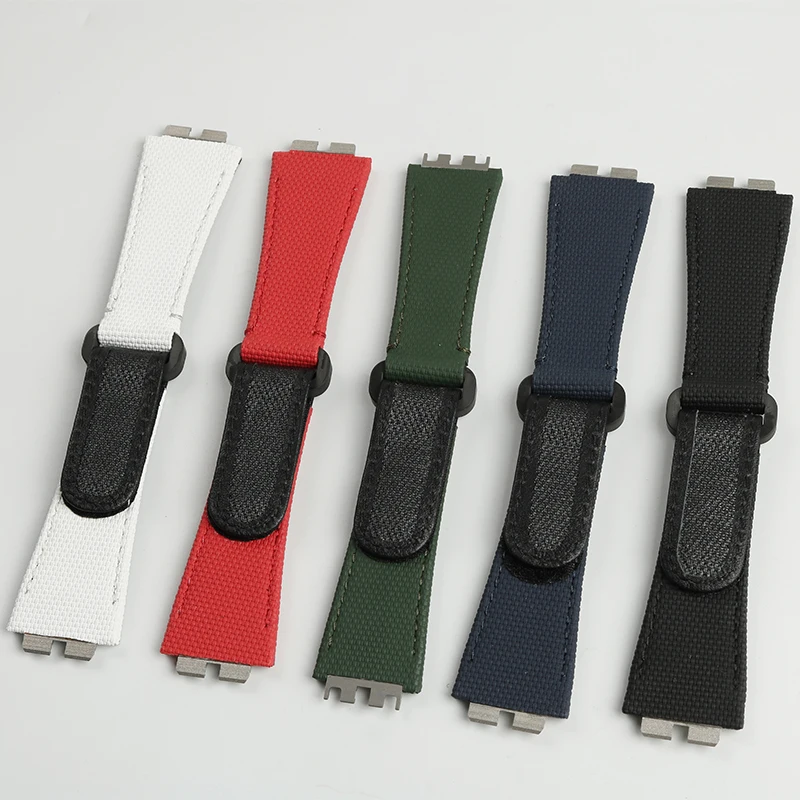 ل Hublot 401/411/441/645/614/642/414 نماذج الانفجار الكبير 42/44/45 مللي متر FKM حزام مخصص Viton حزام الساعات الإفراج السريع هوك وحلقة