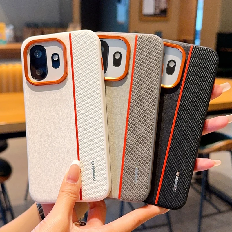 

For OnePlus 15T Case ELVEV Shockproof Quality PU Leather Hard PC Lens Protection Phone Cover