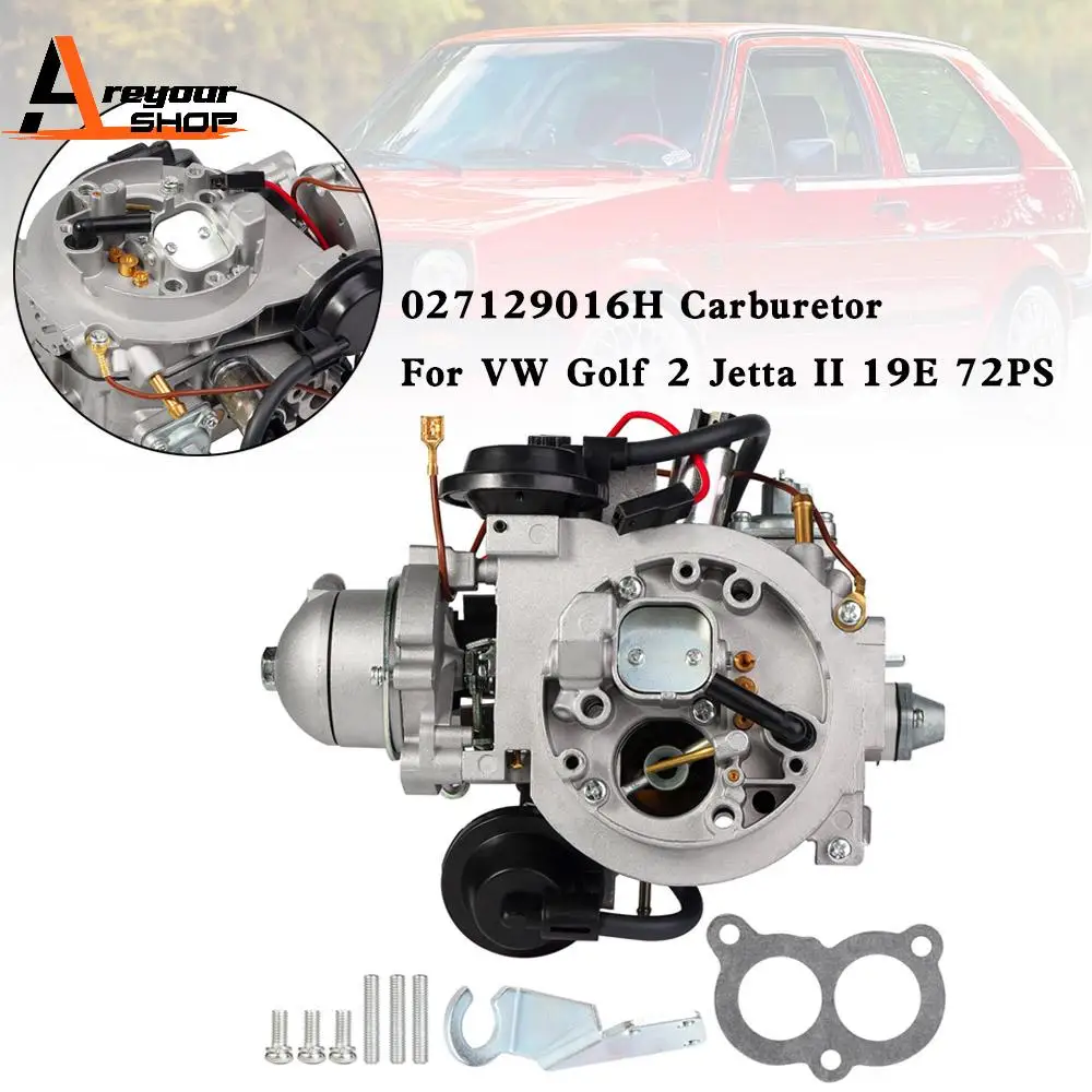 Areyourshop 027129016H Carburetor for VW Golf 2 Jetta II 19E 72PS