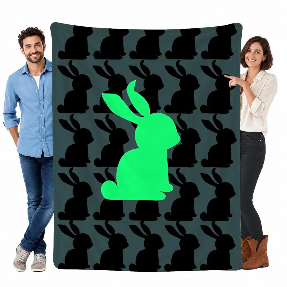 Trendy Brand Tally Weijl Throw Custom Printed Flannel Fleece Blanket for Sofa Bed Office Travel & Camping