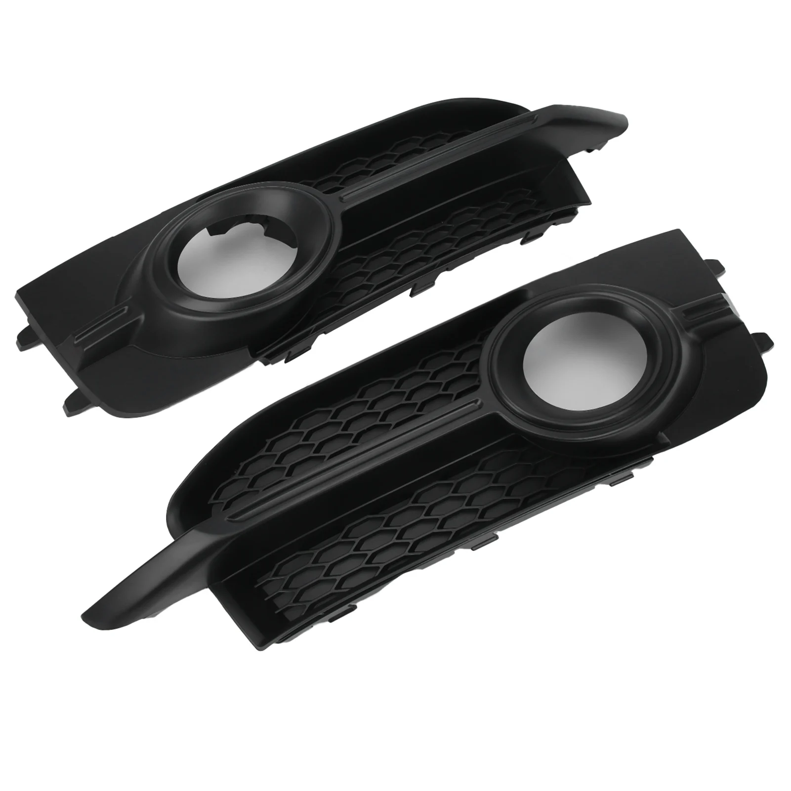 Front Bumper Fog Light Grille Cover 8X0807682B 8X0807681B for Audi A1 8X 8XA 2010‑2014 S Line Fog Lamp Bezel Replacement