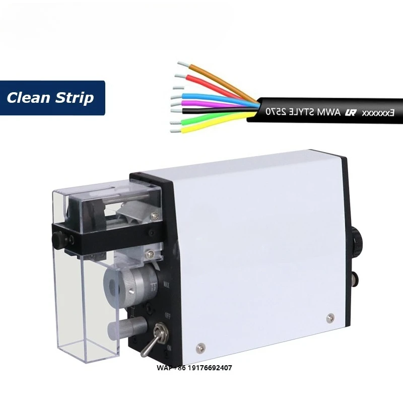 EW-10MT Air Driven 0.03-2.08mm2(AWG32-14) Adjustable Wire Cable Stripper Cost Wire Stripping Machine