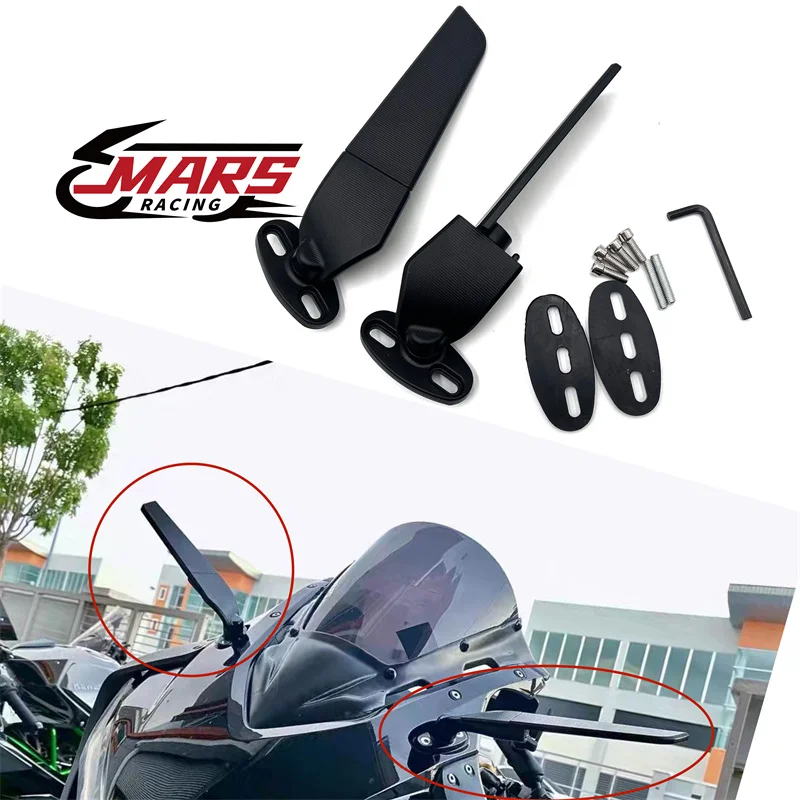 Motorcycle Modified  Rearview Mirrors Wind Swivel Wing Multi-angle Adjustable Rotating Mirror For Honda CBR650R CBR500R CBR650F